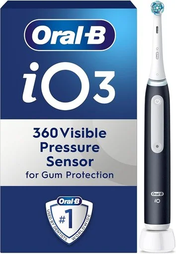 Oral-B iO3 Electric Toothbrush 1 Toothbrush Head 3 Modes With Teeth Whitening Gum Pressure Sensor