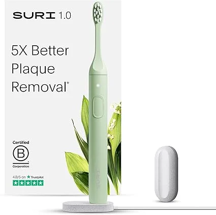 SURI 1.0 Sonic Electric Toothbrush 1 Month+ Battery Rechargeable USB charging stand
